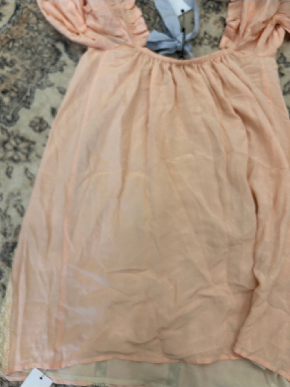 NWT! Rumored Heirloom mini dress - peach nectar - Picture 6 of 6